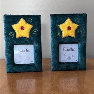 Vintage Farmhouse Green and Yellow Photo Frame Set